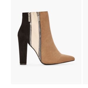 Women’s Size 8.5 JustFab Remi Colorblock Bootie